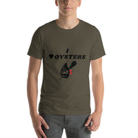 I heart Oysters w/ Oyster Ninja Short-Sleeve Unisex T-Shirt